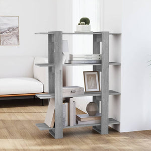 Bücherregal Raumteiler Grau Sonoma 100 cm