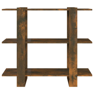 Bücherregal Raumteiler Räuchereiche 100x87 cm