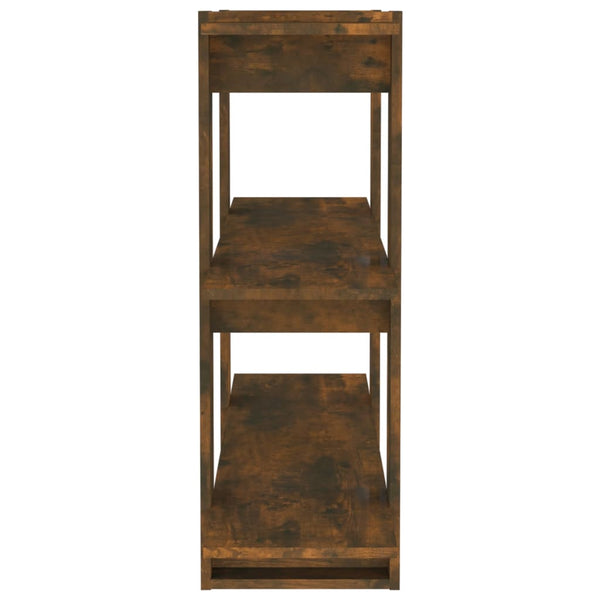 Bücherregal Raumteiler Räuchereiche 100x87 cm