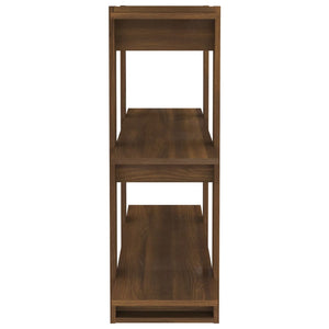Bücherregal Raumteiler Braun Eichenoptik 100x87 cm