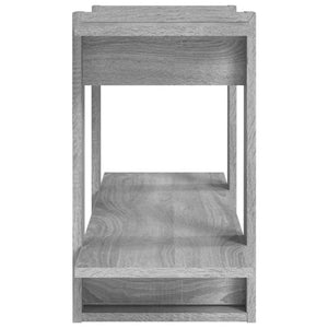 Bücherregal Grau Sonoma 100 cm