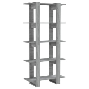 Bücherregal Raumteiler Grau Sonoma 80x160 cm