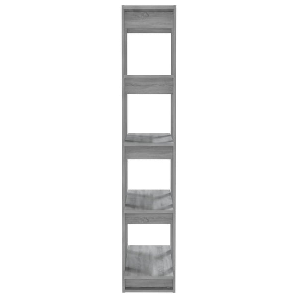 Bücherregal Raumteiler Grau Sonoma 80x160 cm