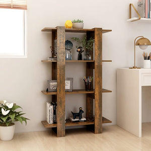 Bücherregal Raumteiler Räuchereiche 80 cm