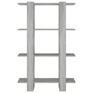 Bücherregal Raumteiler Grau Sonoma 80cm