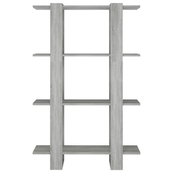 Bücherregal Raumteiler Grau Sonoma 80cm