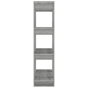 Bücherregal Raumteiler Grau Sonoma 80cm