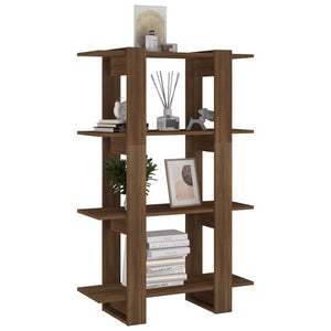 Bücherregal Raumteiler Eichenoptik Braun