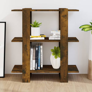 Bücherregal Raumteiler Räuchereiche 80 cm