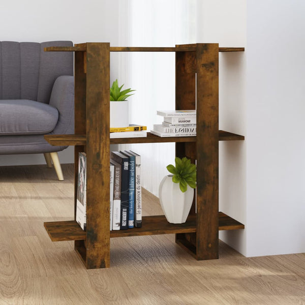 Bücherregal Raumteiler Räuchereiche 80 cm