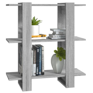 Graues Bücherregal Raumteiler 80x87 cm