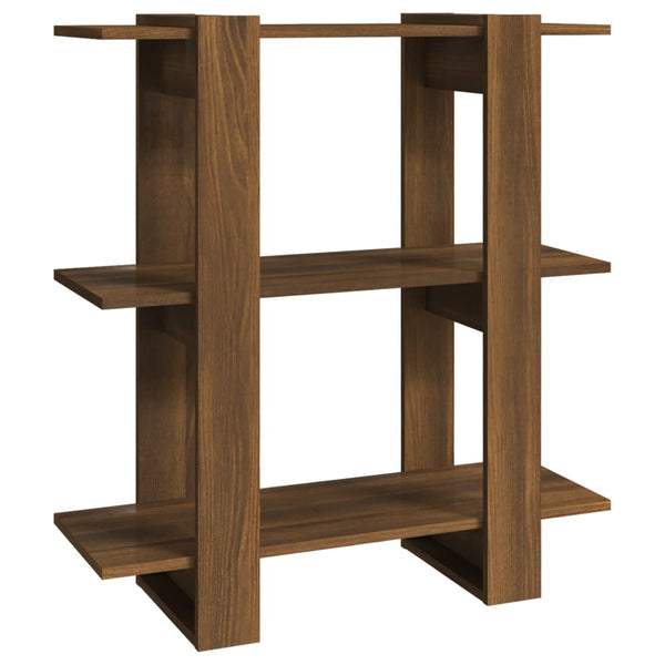 Bücherregal Raumteiler Braun Eichenoptik 80x87 cm