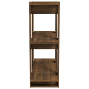 Bücherregal Raumteiler Braun Eichenoptik 80x87 cm