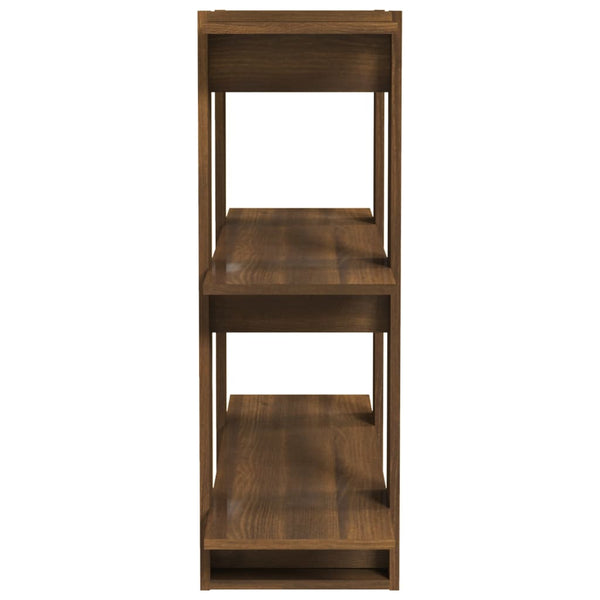 Bücherregal Raumteiler Braun Eichenoptik 80x87 cm