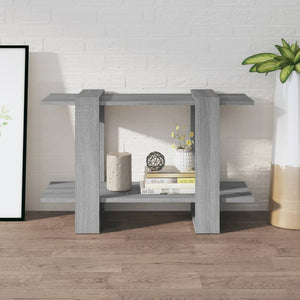 Bücherregal Raumteiler Grau Sonoma 80 cm