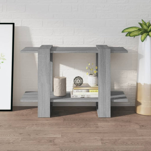 Bücherregal Raumteiler Grau Sonoma 80 cm