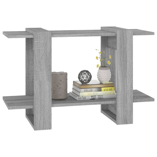 Bücherregal Raumteiler Grau Sonoma 80 cm