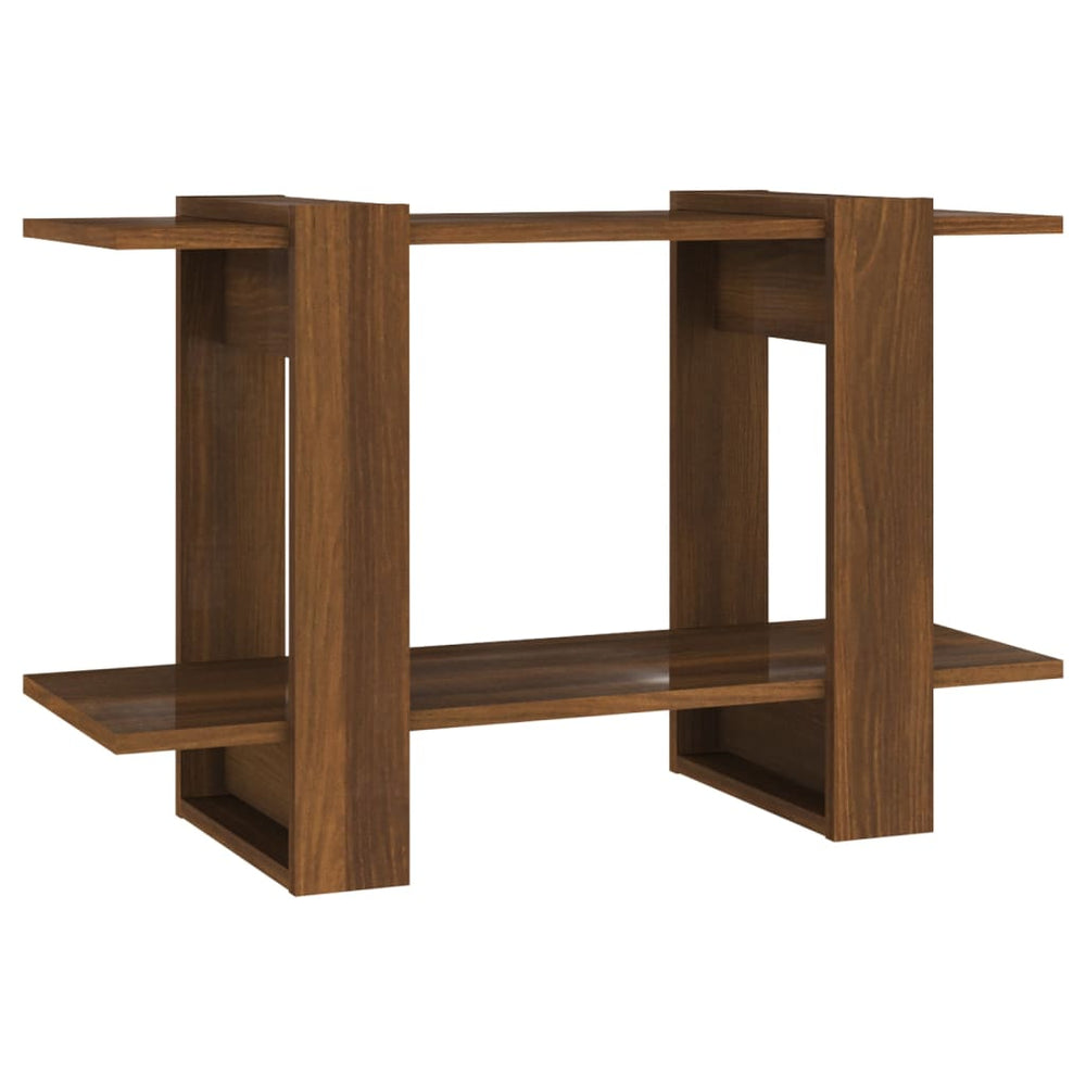 vidaXL Bibliothèque/Meuble de séparation Chêne marron 80x30x51 cm