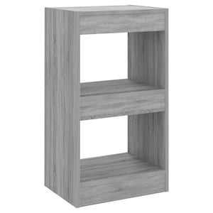 Bücherregal Raumteiler Grau Sonoma 40x30x72 cm