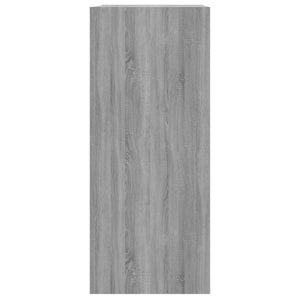 Bücherregal Raumteiler Grau Sonoma 40x30x72 cm