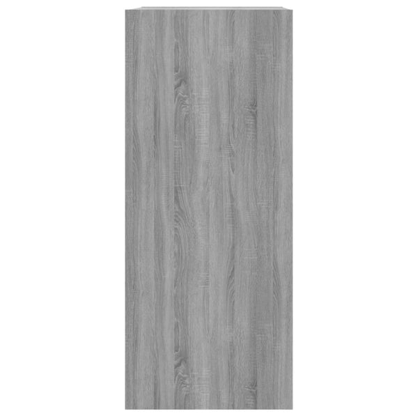 Bücherregal Raumteiler Grau Sonoma 40x30x72 cm