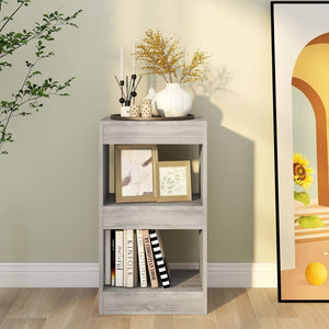 Bücherregal Raumteiler Grau Sonoma 40x30x72 cm