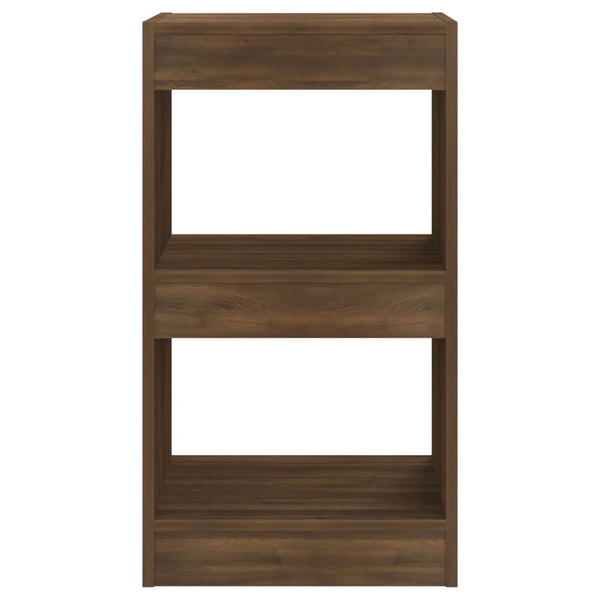Bücherregal Raumteiler Braun Eiche 40x72 cm