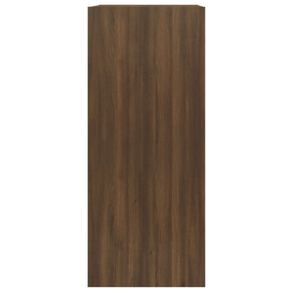 Bücherregal Raumteiler Braun Eiche 40x72 cm