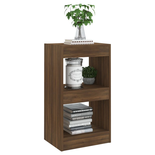 Bücherregal Raumteiler Braun Eiche 40x72 cm