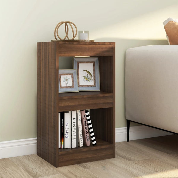 Bücherregal Raumteiler Braun Eiche 40x72 cm