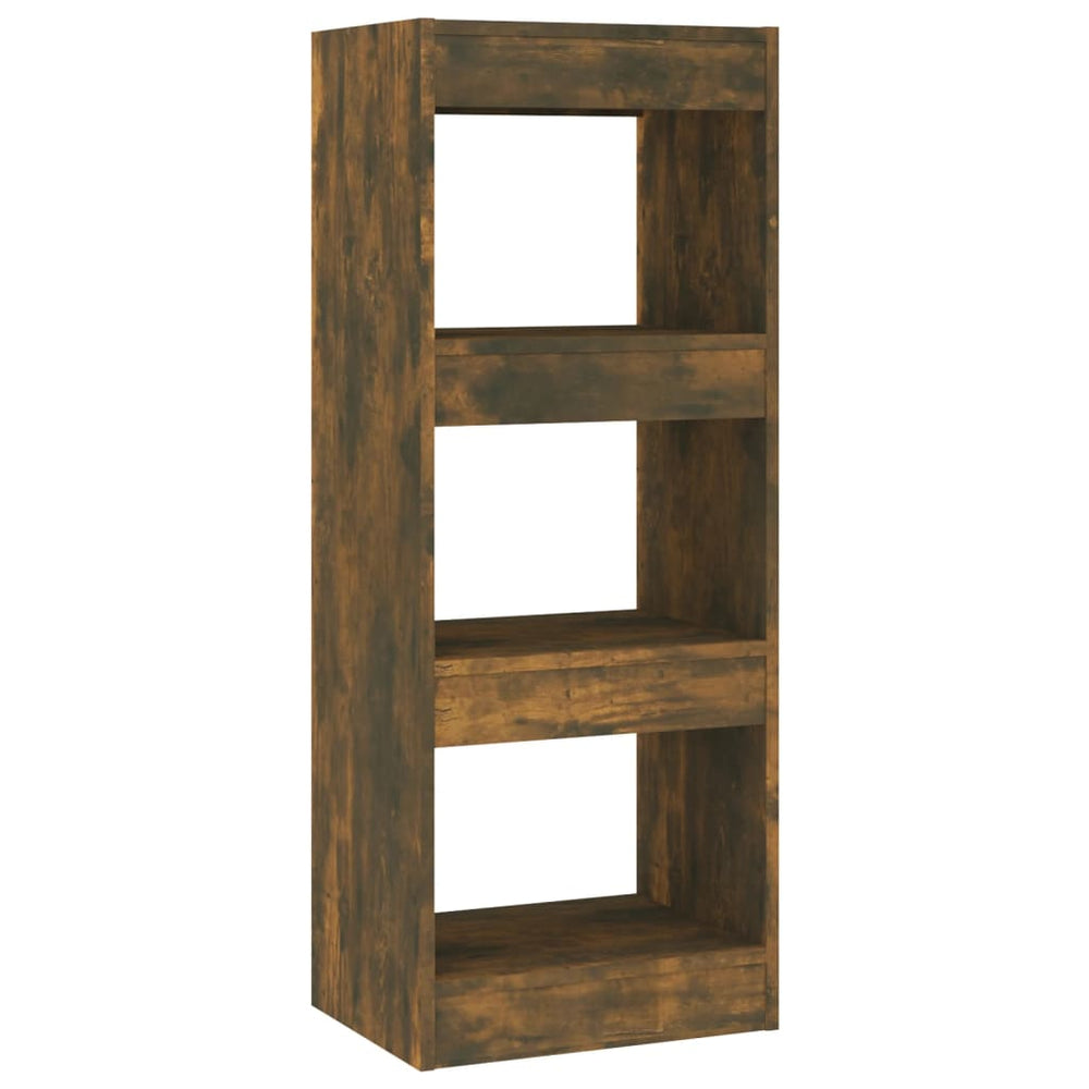 vidaXL Étagère/Séparateur de pièce Chêne fumé 40x30x103 cm Bois d'ingénierie