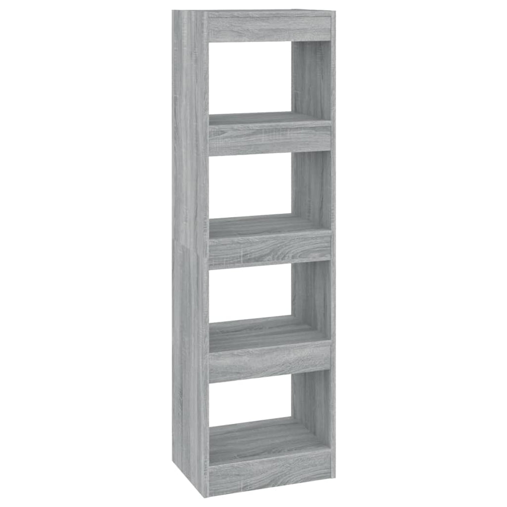 vidaXL Bibliothèque/Séparateur de pièce gris Sonoma 40x30x135 cm