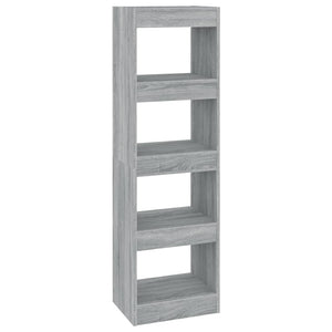 Bücherregal Raumteiler Grau Sonoma 40x30x135cm
