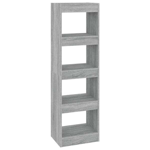 Bücherregal Raumteiler Grau Sonoma 40x30x135cm