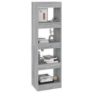 Bücherregal Raumteiler Grau Sonoma 40x30x135cm