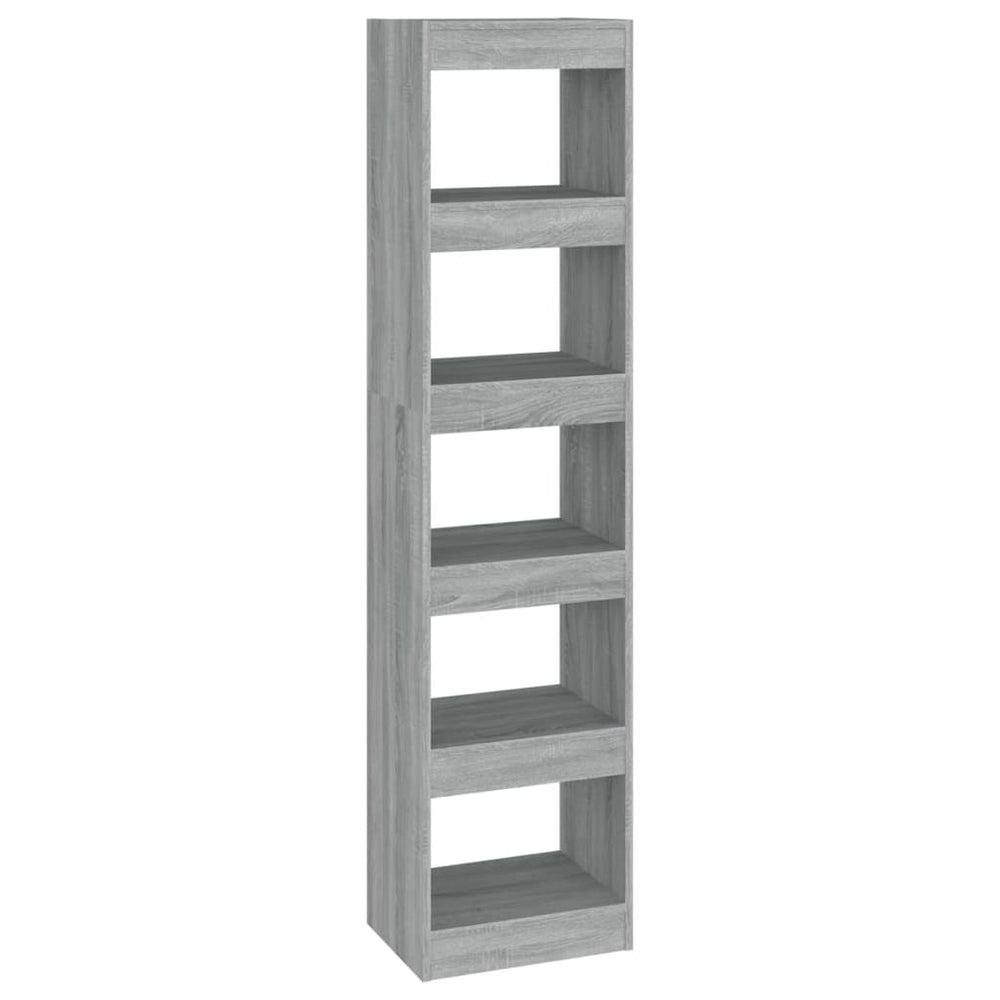 vidaXL Bibliothèque/Séparateur de pièce Gris Sonoma 40x30x166 cm