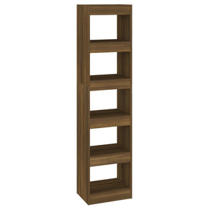 Bücherregal Raumteiler Braun Eichenoptik 166 cm