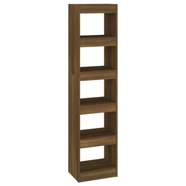 Bücherregal Raumteiler Braun Eichenoptik 166 cm