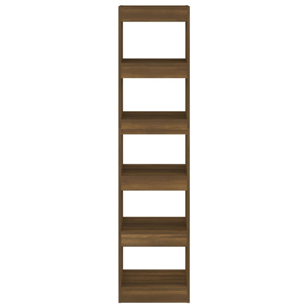 Bücherregal Raumteiler Braun Eichenoptik 166 cm
