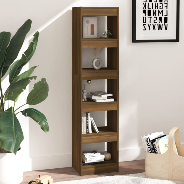 Bücherregal Raumteiler Braun Eichenoptik 166 cm