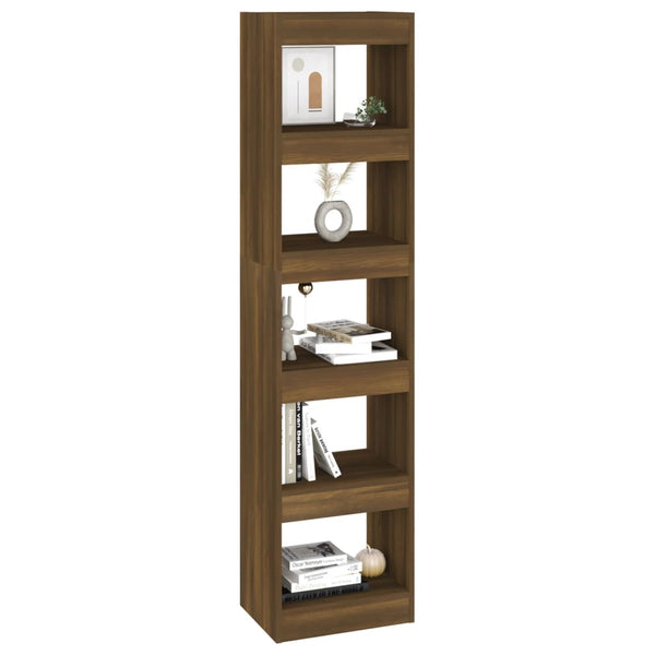 Bücherregal Raumteiler Braun Eichenoptik 166 cm