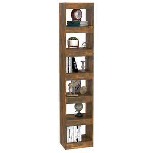 Bücherregal Raumteiler Räuchereiche 198cm