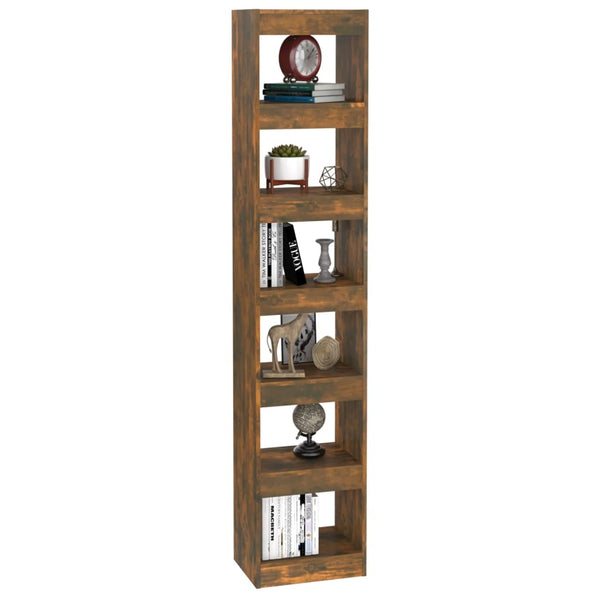 Bücherregal Raumteiler Räuchereiche 198cm