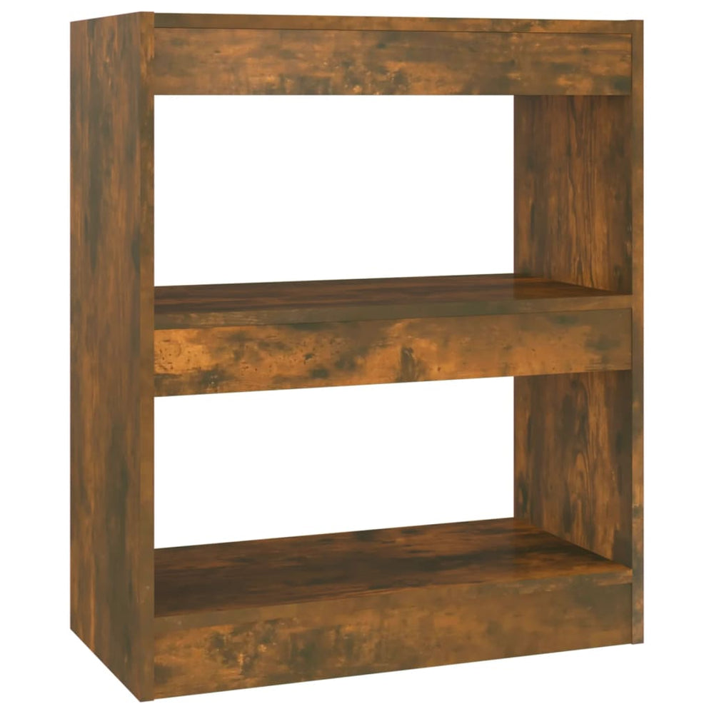 vidaXL Étagère/Séparateur de pièce Chêne fumé 60x30x72 cm