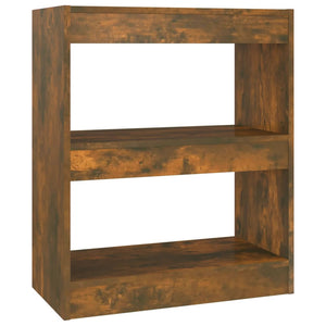 Bücherregal Raumteiler Räuchereiche 60x30x72cm