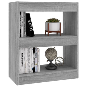 Graues Bücherregal Sonoma 60x30x72 cm