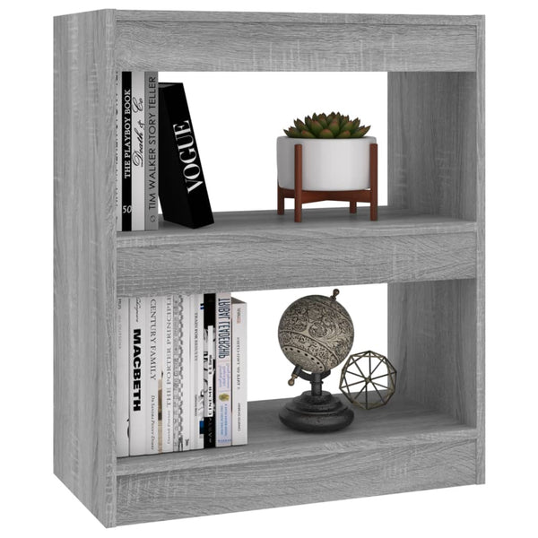Graues Bücherregal Sonoma 60x30x72 cm