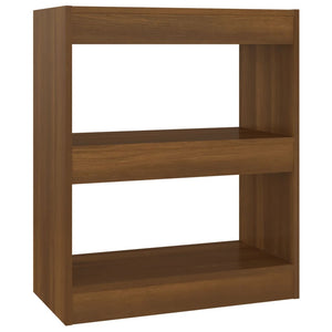 Bücherregal Raumteiler Eiche Braun 60x72 cm
