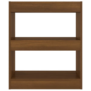 Bücherregal Raumteiler Eiche Braun 60x72 cm