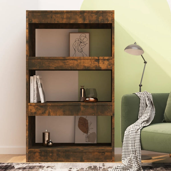 Bücherregal Raumteiler Räuchereiche 60x103 cm